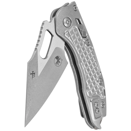 Microtech Marfione Select Stitch Ram-Lok S/E Knife Frag Titanium, Double Vapor Blast M390MK by Borka Blades and Tony Marfione (169RL-10FRMS1)