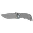 Spartan Blades Harsey Folder 3.25 Gray Titanium, Blue HW, Stonewashed CPM S45VN by William W. Harsey (SF10SWBL)