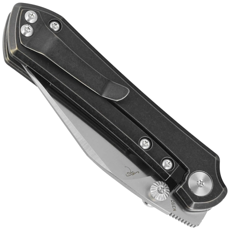 Bestech Icarus Knife Black Stonewashed Titanium, Satin M390 by Nick Rogers (BT2302A)