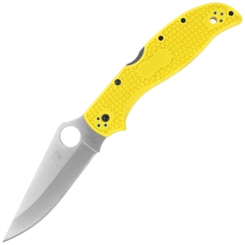 Spyderco Stretch 2 XL Lightweight Salt Knife Yellow FRN, Satin H-2 by Sal Glesser (C258PYL)