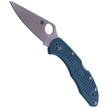Spyderco Delica 4 Blue FRN K390 Plain (C11FPK390)