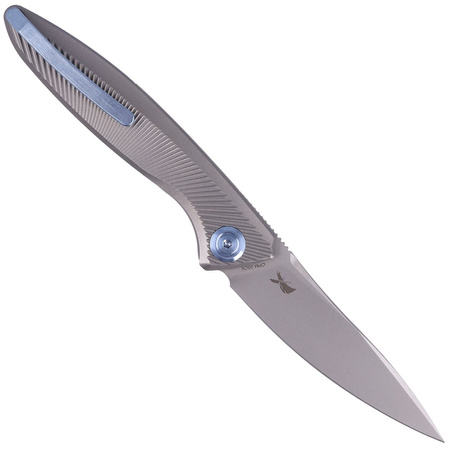 Nóż składany Kubey Pike Gray Titanium, Sandblasted CPM 20CV by Parsons Bladeworks (KB2103A)