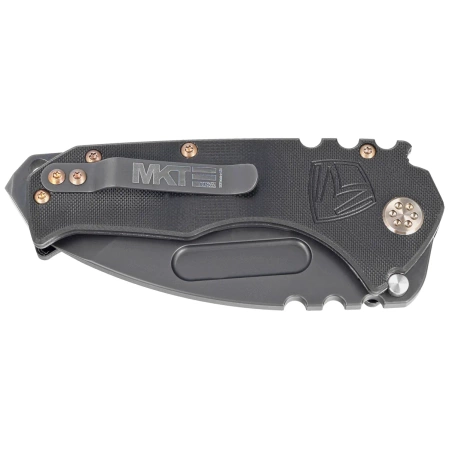 Nóż składany Medford Praetorian Scout M/P Black G10, Bronze HW, DLC Clip, Black DLC D2 by Greg Medford (MKM30DPT-0808-T1CP-BP)