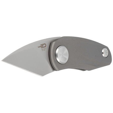 Bestech Knife Tulip Dark Grey Titanium, Fine Stonewash M390 by Ostap Hel (BT1912E)