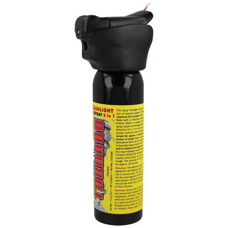 ESP Police Tornado Pepper Spray & Flashlight 100ml (SFL-01-100)