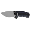 Nóż składany Bestech Bobcat Black / Blue G10, Black Stonewashed / Satin D2 (BG22D-2)