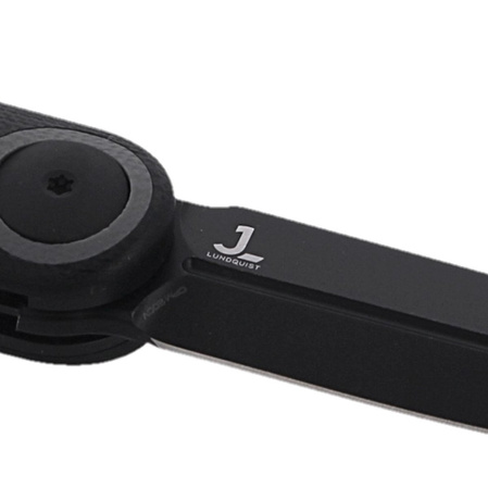 We Knife Eidolon Black G10, Black Stonewashed by Justin Lundquist (WE19074 B-B)