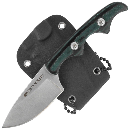 Tecnocut TCN3417 Neck Knife - Green Micarta, Satin 440