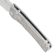 Medford Slim Midi Marauder Tanto Tumbled Titanium, Std HW, Brsh/Flm Tsunami Clip, Tumbled S45VN by Greg Medford (MK2014TT-01TM-TSCF-Q4)