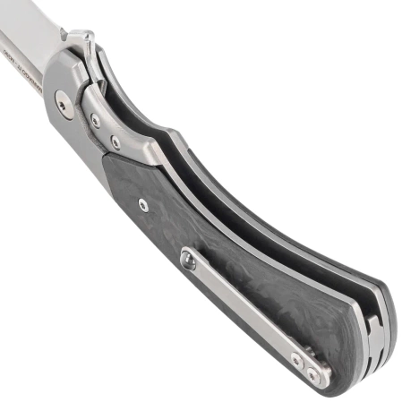 Fox 40th Anniversary Knife Marble Carbon Fiber, Satin M390 knife (FX-F2017)