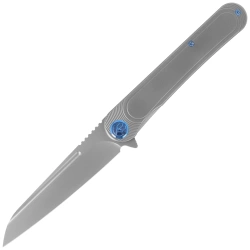 Nóż składany Kubey KB Knives Dandy Grey Titanium, Sandblasted CPM S90V by Maksym Tkachuk (KB247J)