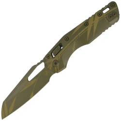 Microtech MSI S/E Knife Cerakote Bamboo Aluminum, Cerakote Bamboo M390MK by Tony Marfione (210-1CAM)