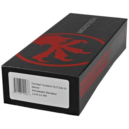 Nóż automatyczny OTF Microtech Combat Troodon Gen III S/E Merlot Aluminium, Stonewashed M390MK by Tony Marfione (1143-10MR)