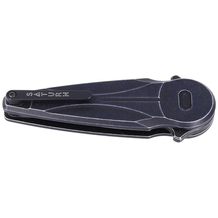 FOX Knife Saturn Black Aluminium, Stone washed N690Co by Denis Simonutti (FX-551 ALB)