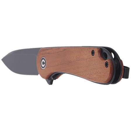 CIVIVI Knife Elementum Flipper Cuibourtia Wood, Black Stonewashed (C907U)