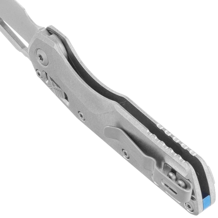 Nóż składany Microtech MSI S/E Ram-Lok Marfione Select Stonewashed Titanium, Blue HW, Stonewashed M390MK by Tony Marfione (210-10MS2)