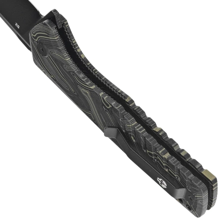 Nóż składany Tekto F3 Charlie Damascus G10, Black HW, Black D2