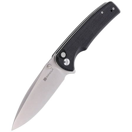 Sencut Knife Sachse Black Micarta, Satin 9Cr18MoV (S21007-1)