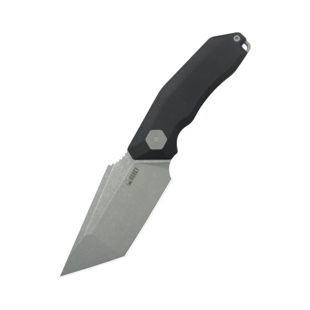 Kubey Yokai Knife Black G10, Stonewashed 14C28N by Damned Designs (KU382A)