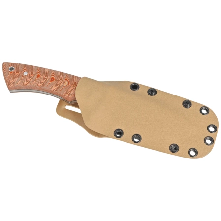 Muela Rhino-10SV.C/K Brown Canvas Micarta, Satin X50CrMoV15 knife