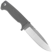 Demko FreeReign Drop Point Knife Grey Rubberized, Satin AUS10A by Andrew Demko (FR-10A-GREY)