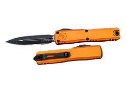 Nóż automatyczny OTF Microtech Ultratech Gen IV D/E Orange Aluminium, Black M390MK by Tony Marfione (11224-1OR)