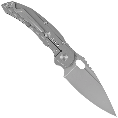 Nóż składany Bestech Exploit Grey Titanium/Carbon Fiber, Stonewashed CPM S35VN by Todd Knife and Tool (BT2005F)