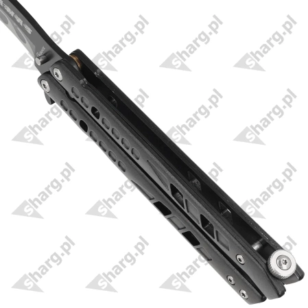 Nóż składany motylek Martinez Albainox Flamas Black Aluminium, Black 3Cr13Mov (02138)