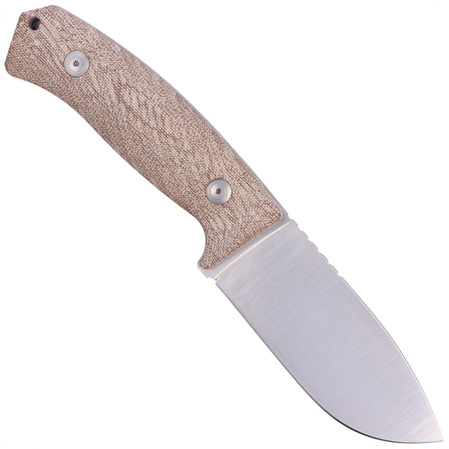 LionSteel M3 Natural Canvas Micarta, Satin Niolox by Michele Pensato (M3 CVN)