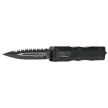Microtech Dirac D/E OTF Knife Black Aluminum, Tactical F/S by Tony Marfione (225-3T)
