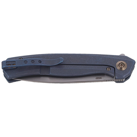 We Knife LE No 518/610 Seer Blue Titanium / Bronze Satin, Hand Rubber Silver (WE20015-2)