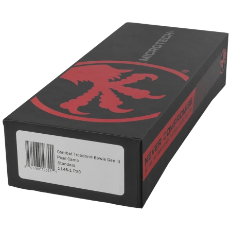 Nóż automatyczny OTF Microtech Combat Troodon Gen III Bowie Pixel Camo Aluminium, Pixel Camo M390MK by Tony Marfione (1146-1PXC)