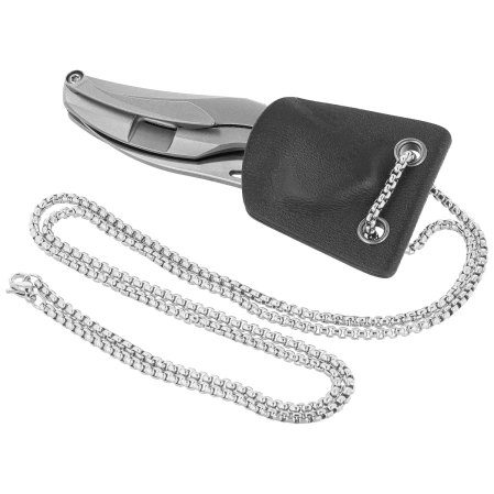 Nóż na szyję Bestech The Reticulan Grey Titanium, Stonewashed / Satin CPM S35VN by Elijah Isham (BT1810A)