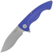 Kubey Timberwolf KU208G Knife Blue G10, Stonewashed 14C28N