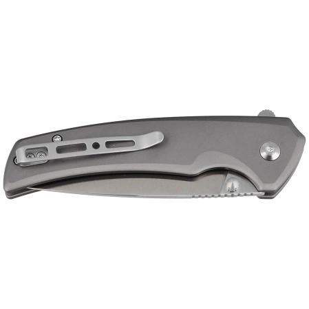 Sencut Serene Gray Aluminium, Satin D2 knife (S21022B-3)