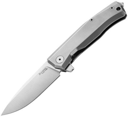 LionSteel Myto Knife Grey Titanium, Satin M390 by Molletta (MT01 GY)