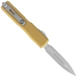 Microtech Ultratech Gen IV D/E OTF Knife Tan Aluminum, Apocalyptic M390MK by Tony Marfione (11224-10APTA)