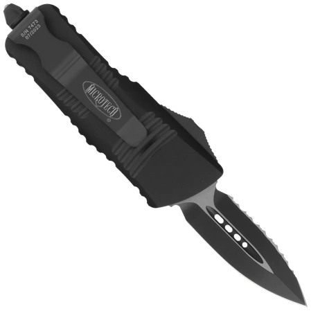 Microtech Mini Troodon D/E Black Aluminium, Black by Tony Marfione (238-1T)