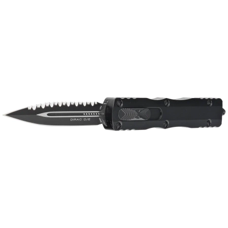 Microtech Dirac D/E OTF Knife Black Aluminum, Tactical F/S by Tony Marfione (225-3T)
