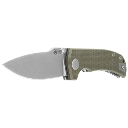 Spartan Blades Astor Green G10, Tumbled CPM 154CM by Les George (SFBL8GR)