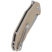 Nóż składany Kubey Nova LL KU117I Tan G10, Bead Blasted D2
