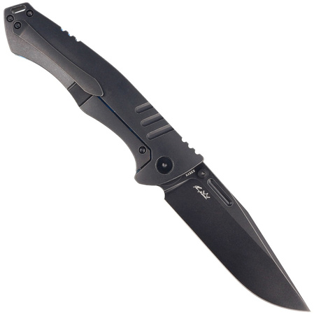 Bestech Keen II Black-Blue G10 / Titanium, Black Stonewashed CPM S35VN by Koens Craft knife (BT2301D)
