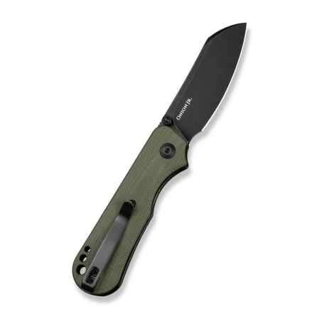 Civivi Crabby Knife OD Green G10, Black Stonewashed 14C28N by Ken Onion Jr. (C24055-1)