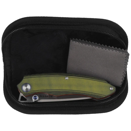 Nóż składany Remette Wild Species GC103 Green G10, Fine Hand Grinding 14C28N
