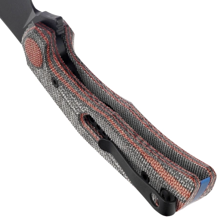 Nóż składany Reate PL-7 Red / Black Micarta, Black PVD Nitro-V (PL-7 RDBKM PVD)