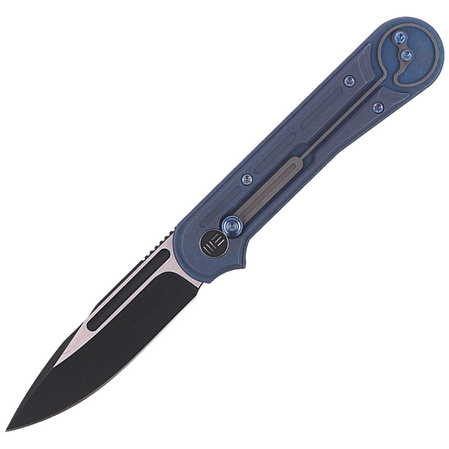 Nóż składany WE Knife Double Helix Blue Titanium, Black Stonewash CPM S35VN (815C)