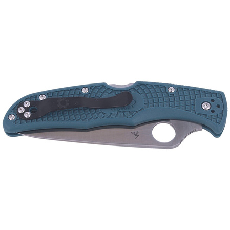 Spyderco Endura 4 Blue FRN K390 Plain knife (C10FPK390)
