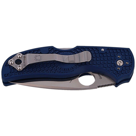 Spyderco Native 5 Dark Blue FRN Knife, Satin CPM S110V by Sal Glesser (C41PDBL5)