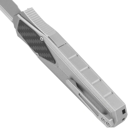 Remette RT-Swordfish CP Knife Gray Aluminum/Carbon Fiber, Ceramic Sandblasted S35VN (ZL103D1)