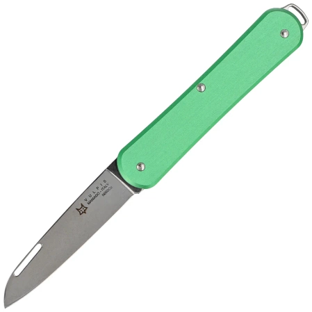 Fox Vulpis OD Green Aluminium, Polished N690Co Pocket Knife (FX-VP130 OD)